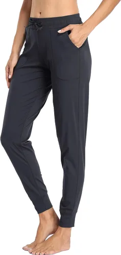 Vista 70 de Oalka - Pantalones deportivos para mujer, con cintura alta y bolsillos, para hacer deporte, yoga y entrenar