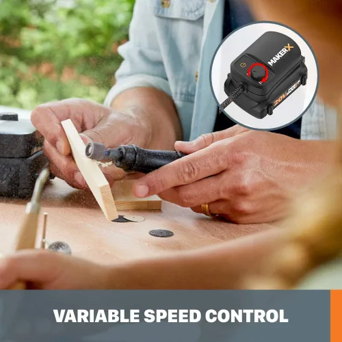 Vista 3 de Worx MAKERX WX739L - Kit de herramientas rotativas inalámbricas de 20 V