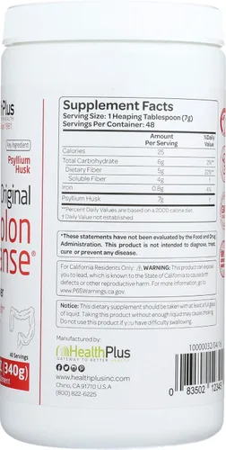 Vista 5 de Colon Cleanse Psyllium 12 OZ