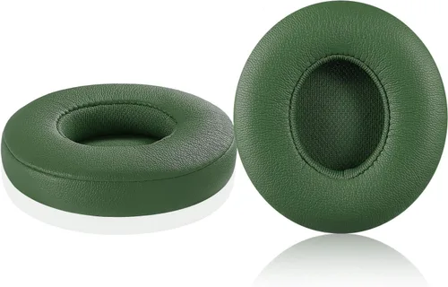 Vista 10 de Almohadillas inalámbricas Solo 2/3 – Funda de repuesto de piel de proteína y espuma viscoelástica para auriculares Beats Solo2/3 Wireless On Ear por