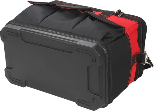 Vista 5 de Bolsa de herramientas de 17 pulgadas con correa de hombro ajustable, bolsas de herramientas de boca ancha, bolsa organizadora de herramientas