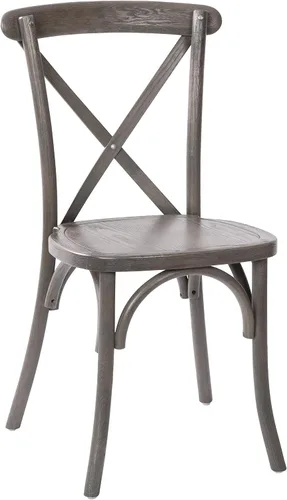 Vista 20 de Flash Furniture Advantage Medium con silla X-Back de grano blanco Grano blanco medio