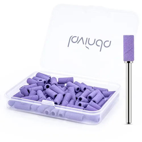 Vista 28 de Lavinda Brocas para taladro de uñas de 3/32 pulgadas de fácil remoción para bandas de lijado, mandril pequeño profesional de acero inoxidable de 3.1