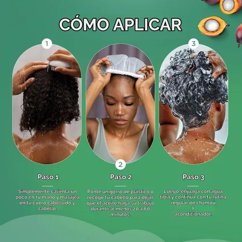 Vista 5 de AIPILER Aceite de batana orgánico para fortalecer el cabello: tratamiento sin refinar para cabello rizado/enrollado/ondulado