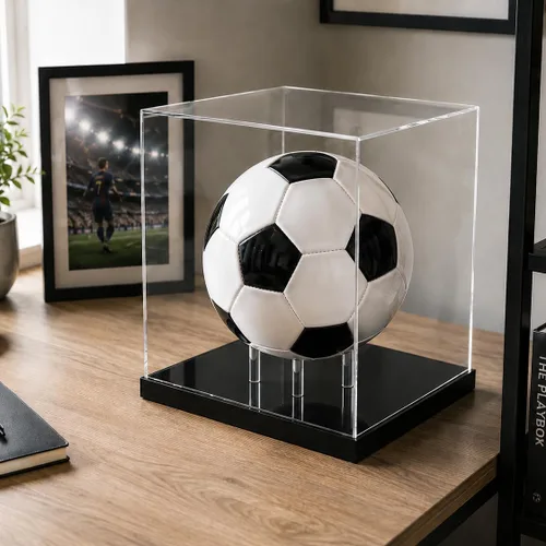 Vista 3 de OnDisplay - Vitrina de acrílico transparente para pelotas de fútbol