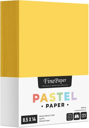 Vista 6 de Papel de color pastel azul – Ideal para artes y manualidades e impresión de papelería – 8.5 x 14 pulgadas (tamaño menú/legal) – Bono de 20 libras