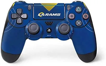 Vista 8 de Los Angeles Rams NFL PS4 Pro/slim driver Piel – Los Angeles Rams Blanco y Negro