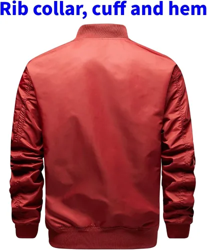 Vista 2 de TLZC Chaqueta militar impermeable para hombre
