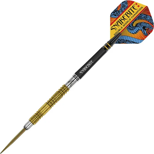 Vista 2 de RED DRAGON Peter Wright Snakebite DWC Edición Especial Gold Plus 0.71 oz con Vuelos y Tallos (ejes)