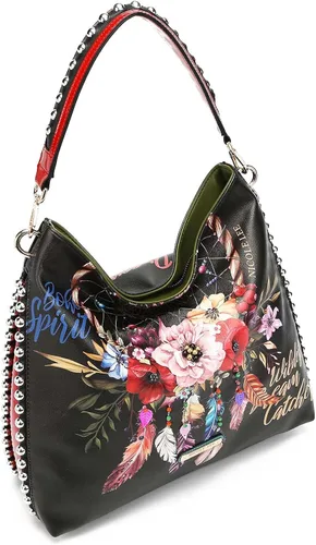 Vista 5 de Nicole Lee Bolso de hombro bohemio negro