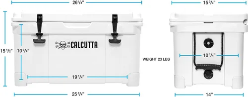 Vista 8 de Calcutta Outdoors Renegade Hard Cooler 35L Azul