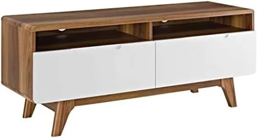 Vista 6 de Modway Origin Mid-Century - Mueble moderno para TV de 47 pulgadas, color gris natural