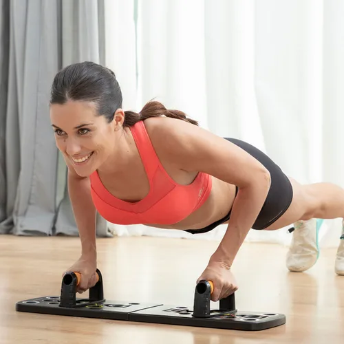 Vista 10 de Tabla de Flexiones Push-Up con Bandas de Resistencia y Guía de Ejercicios Pulsher InnovaGoods