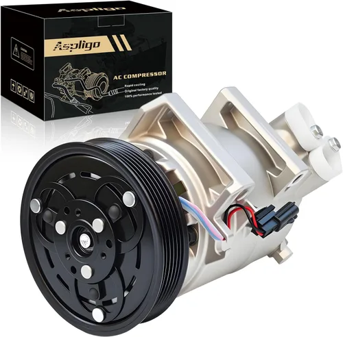 Vista 12 de Compresor de A/C con embrague compatible con Durango 2000-2003 4.7L 5.9L, para Dodge Dakota 2002-2003, para Ram 1500 2500 3500 2002-2003, CO 4854C
