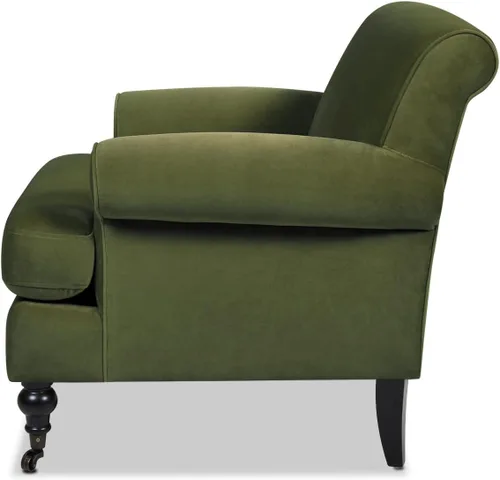 Vista 4 de Jennifer Taylor Home Alana Lawson - Silla de Acento Grande y Cómoda para Sala de Estar Verde oliva