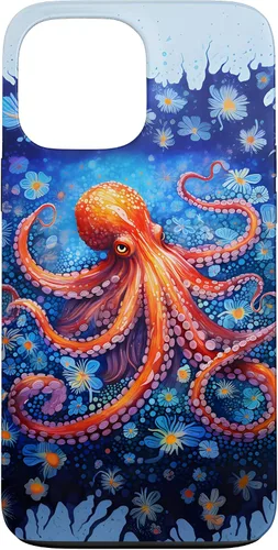 Vista 24 de Funda con diseño de criatura marina de pulpo Kraken para iPhone 17