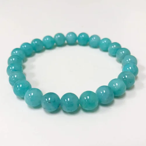 Vista 394 de Gem Avenue Handmade Round Bead Stretch Bracelet Unisex Natural Stone Beaded Jewelry for Men & Women, Elastic Wristband for Daily Wear