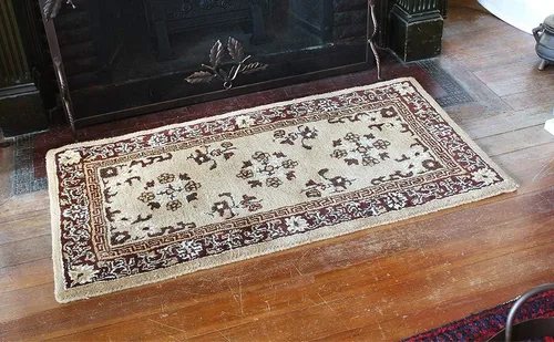 Vista 4 de Minuteman International Alfombra de lana oriental beige rectangular