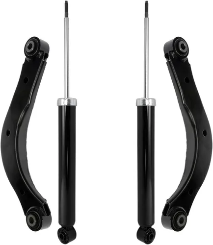 Vista 62 de Detroit Axle - 4 piezas de brazos de control traseros para Ford C-Max, Focus, Mazda 3 5, Volvo C30, C70, S40, V50, 4 brazos de control superiores e
