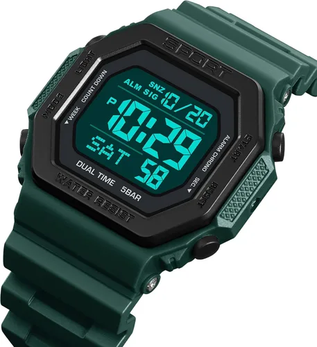 Vista 3 de PASOY Relojes de moda para hombres y mujeres unisex verano digital retroiluminación casual impermeable deportes al aire libre natación colorido