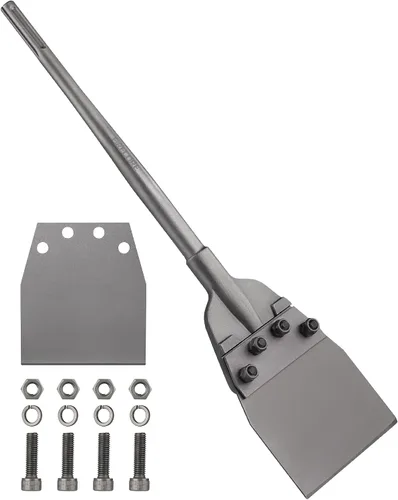 Vista 9 de Firecore - Rascador de suelo SDS Max de 6 pulgadas, herramienta de cincel de extracción Thinset para taladro de martillo giratorio, brocas de pala