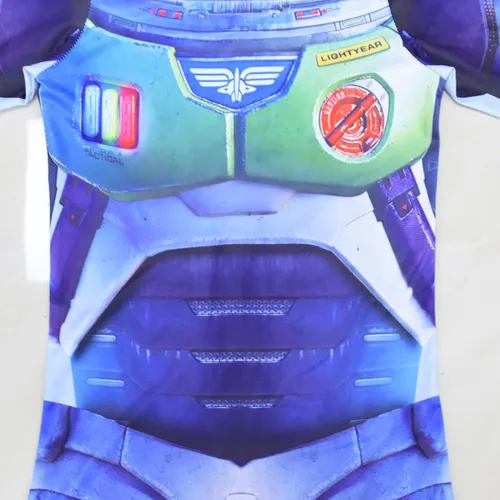 Vista 6 de Alyfyto Buzz Lighttyears - Disfraz para niños, overol de Halloween, Buzz Cosplay con cremallera y máscara
