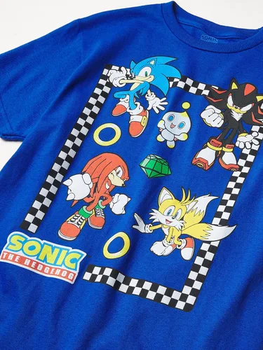 Vista 2 de Sega Boys Hedgehog Short Sleeve Tee-Sonic, Tails, Knuckles