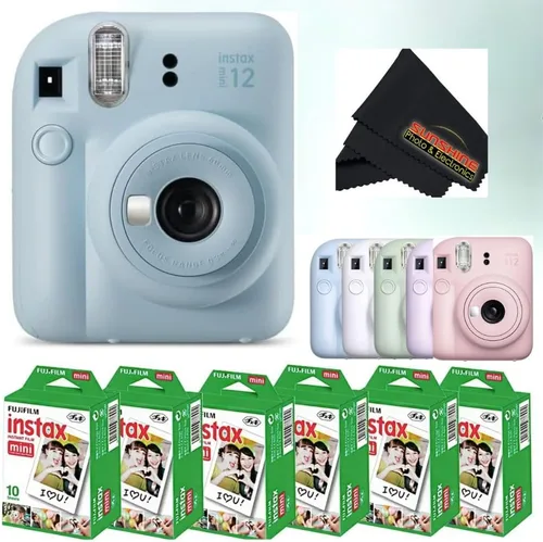 Vista 14 de Fujifilm Cámara instantánea Instax Mini 12 - Blossom Pink con 3 paquetes individuales