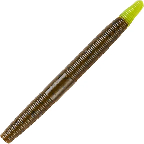 Vista 40 de Yum - Gusano de plástico blando Yum Dinger de 5 pulgadas, escamas azules y negras, 30 unidades Bicho Bama