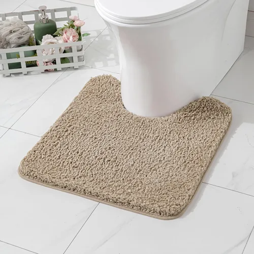 Vista 62 de MIULEE Alfombras de baño negras, suaves y pequeñas, absorbentes, antideslizantes, de secado rápido, esponjosas, para baño, bañera y duchas, lavables