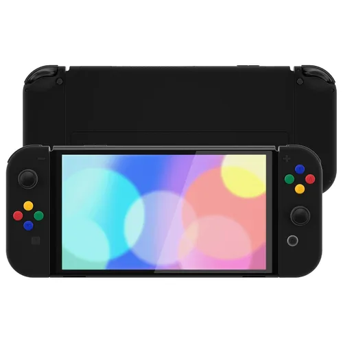 Vista 15 de eXtremeRate DIY Full Set Shell Buttons for Nintendo Switch OLED, Soft Touch Replacement Console Back Plate & Kickstand, Custom Case Housing for