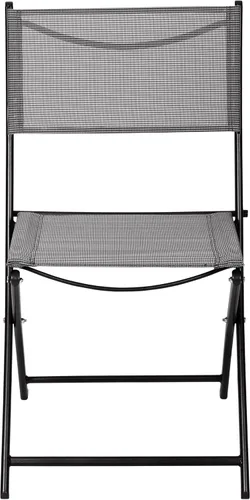 Vista 9 de Flash Furniture Brazos - Sillas plegables comerciales para interiores y exteriores, respaldos/asientos Flex Comfort, marcos de metal, diseño Negro