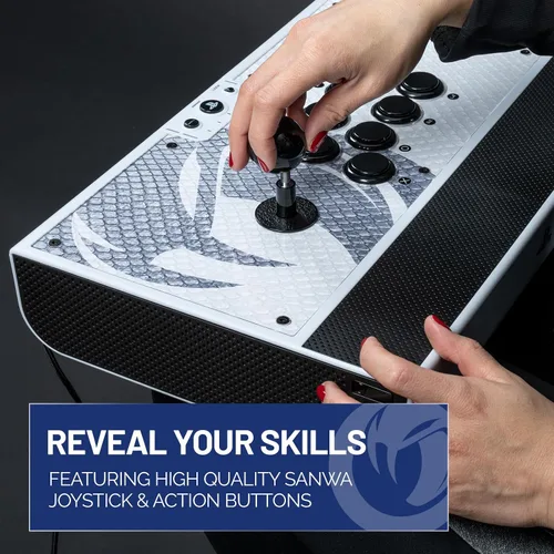 Vista 2 de NACON Daija Arcade Fight Stick Officially Licensed for PlayStation PS5, PS4 and Windows 10 11 PC