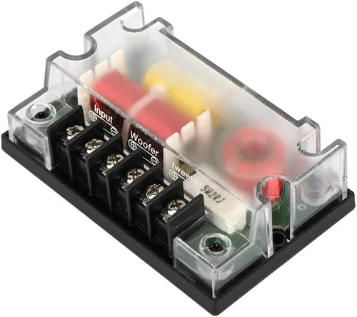 Vista 6 de Divisor de frecuencia de altavoz de coche, divisor de frecuencia de audio de 2 vías para automóvil, filtro de sonido, accesorios para automóviles
