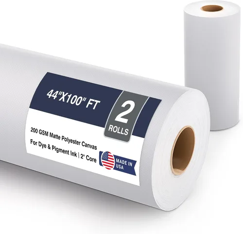 Vista 15 de B.B.F MAKE Matte Inkjet Canvas Roll for Wide-Format Plotter Printers