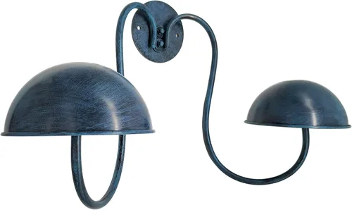 Vista 7 de Owlgift Moderno estante de metal montado en la pared para sombreros/peluca soporte de exhibición con 2 ganchos circulares para sombreros, color negro