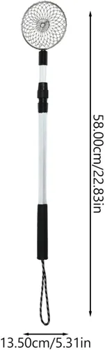 Vista 3 de BESPORTBLE Metal Ice Fishing Scoop Skimmer: Plástico Plegable Invierno Desmontable Pesca Hielo Pesca Scoop L