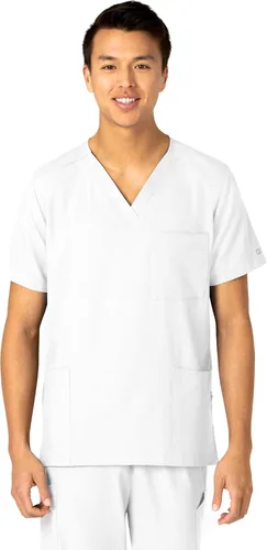 Vista 23 de Wink W123 - Camisa médica unisex con 4 bolsillos Negro