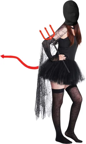 Vista 5 de Zentai - Máscara de capucha de cobertura completa de elastano, máscara de ojos abiertos y boca elástica transpirable para Halloween, cosplay