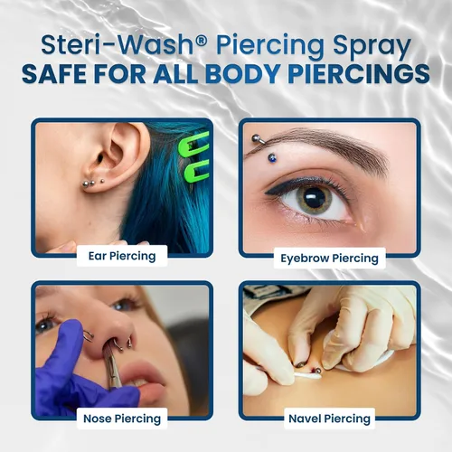 Vista 5 de Steri-Wash Postcare Piercing Spray 3 oz