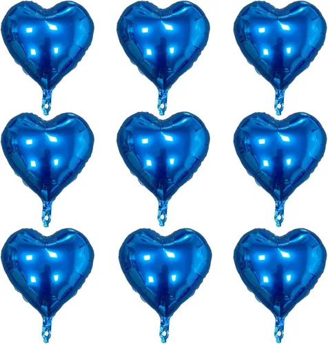 Vista 10 de Paquete de 10 globos en forma de corazón rosa pastel, globos románticos de 18 pulgadas para el día de San Valentín, proponer matrimonio, boda 10