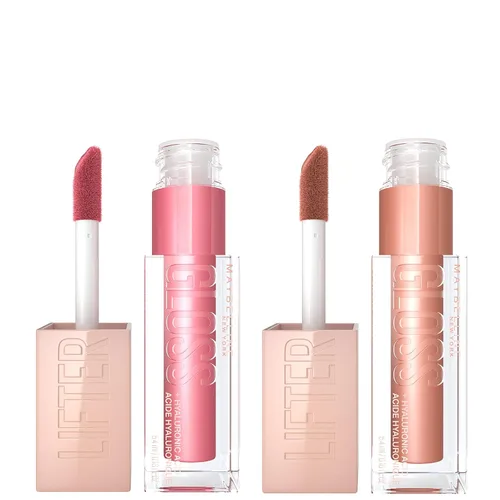 Vista 30 de Maybelline Lifter Gloss, Brillo de Labios Hidratante con Ácido Hialurónico, Alto Brillo para Labios Más Llenos, Perla, Perla Plateada Transparente
