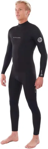 Vista 2 de Rip Curl Hombre Dawn Patrol 3/0.079 in Back Zip Full Wetsuit - Negro