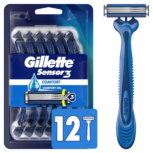Vista 9 de Gillette Sensor3 Afeitado suave – Maquinilla de afeitar desechable, 4
