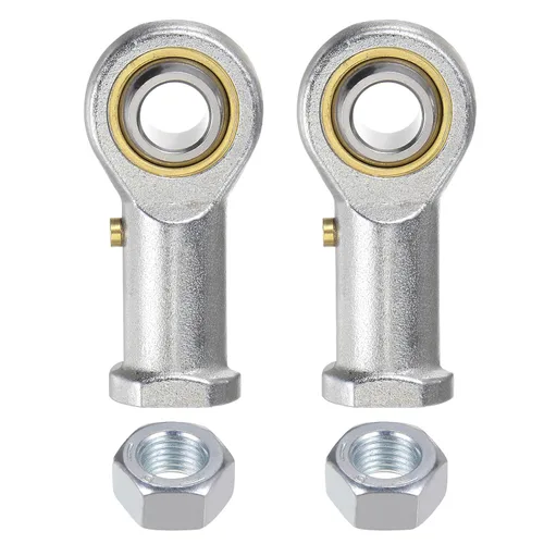 Vista 13 de uxcell PHSB8 - 2 rodamientos de extremo de varilla hembra de 1/2 pulgada y rosca izquierda de 1/2-20, extremos de varilla de junta autolubricantes