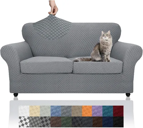 Vista 41 de YEMYHOM - Fundas elásticas para cojín individual, protector de sofá, silla, asiento, funda deslizante, funda suave de sofá, reemplazo, grande, a