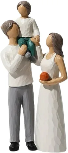 Vista 10 de Figuras Familiares Decorativas de Resina Estatua de Madre e Hijo Regalos para Decoración del Hogar - Cumpleaños, Acción de Gracias, Navidad, Día