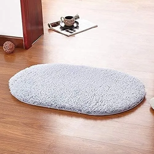 Vista 9 de JYDQM Tapete de baño grueso con memoria para inodoro, bañera, sala de estar, puerta, baño, absorbente, tapete antideslizante para el suelo del pie