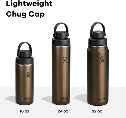 Vista 4 de Hydro Flask Tapa de pico flexible ancha y ligera - Botella de agua aislada de acero inoxidable de 24 onzas, azul zafiro Sapphire Blue