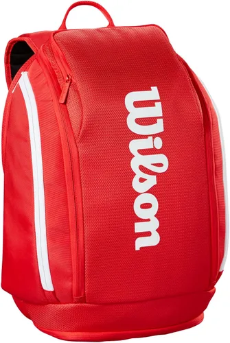 Vista 5 de Wilson 2025 Super Tour - Bolsas para raquetas de tenis rojas - Rojo/Blanco